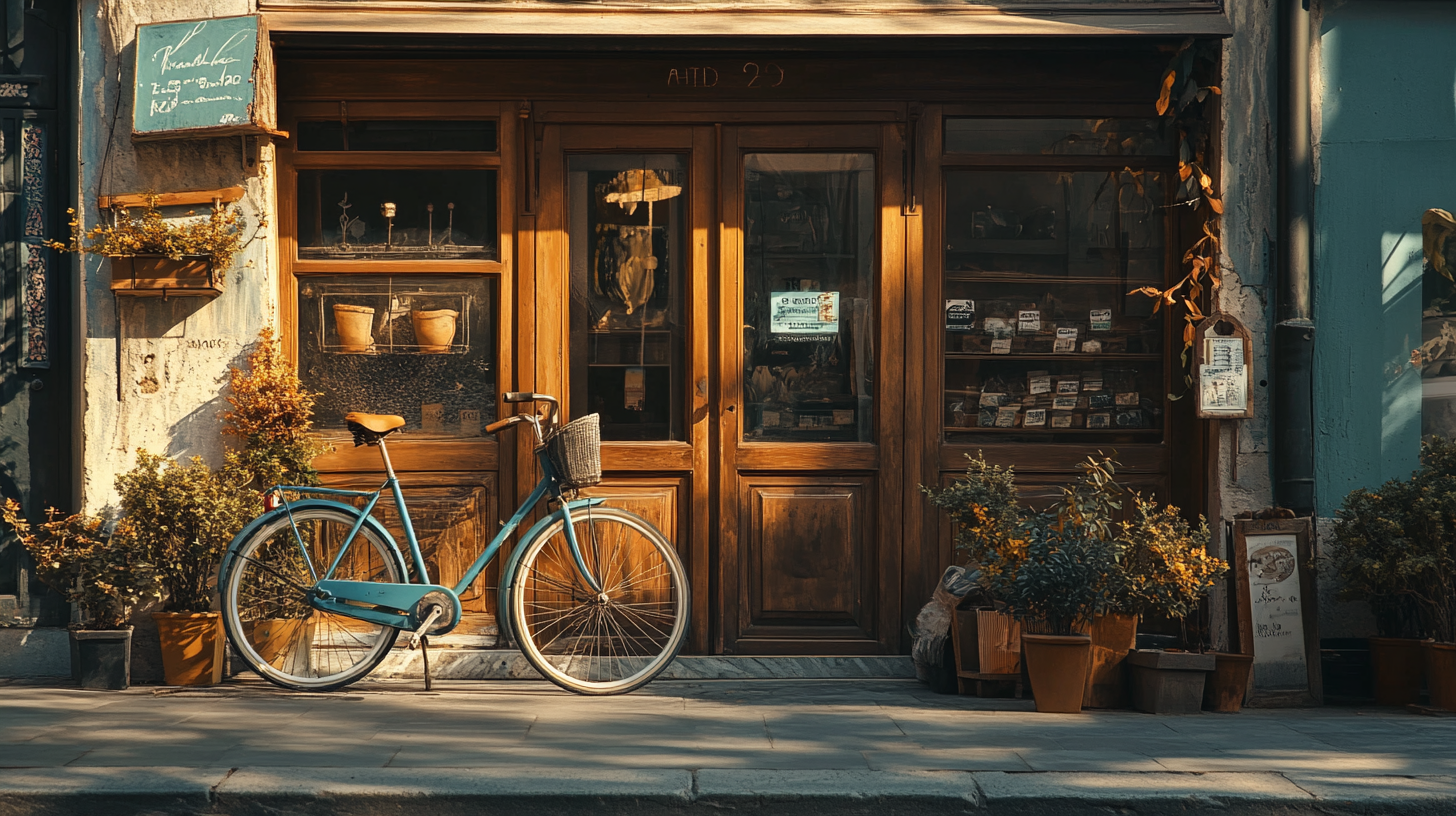 Bicycle with flowers